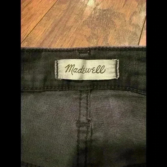 Madewell 10” High Rise Skinny Jeans Black Size 25 Ankle Stretch Denim - Picture 4 of 9